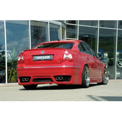 Rieger spoiler pod zadní nárazník pro Volkswagen Passat 3BG sedan, plast ABS bez povrchové úpravy