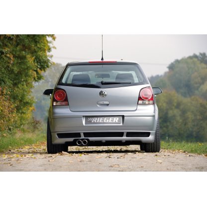 Rieger spoiler pod zadní nárazník pro Volkswagen Polo 5 9N 3-dvéř., 5-dvéř. po faceliftu r.v. 00/06-, 10/01-03, plast ABS bez povrchové úpravy