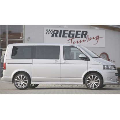 Rieger spoiler pod zadní nárazník pro Volkswagen T5 bus vč. faceliftu r.v. 04/03-08/09, 09/09-, plast ABS bez povrchové úpravy, levý