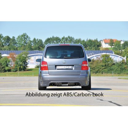 Rieger spoiler pod zadní nárazník pro Volkswagen Touran 1T van r.v. 03/03-10/06, plast ABS bez povrchové úpravy
