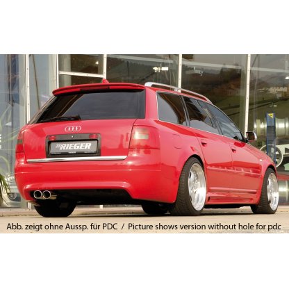 Rieger spoiler pod zadní nárazník S6-Look pro Audi A6 4B avant po faceliftu r.v. 07/01-, plast ABS bez povrchové úpravy