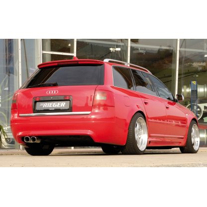 Rieger spoiler pod zadní nárazník S6 Look pro Audi A6 4B avant po faceliftu r.v. 07/01-, plast ABS bez povrchové úpravy