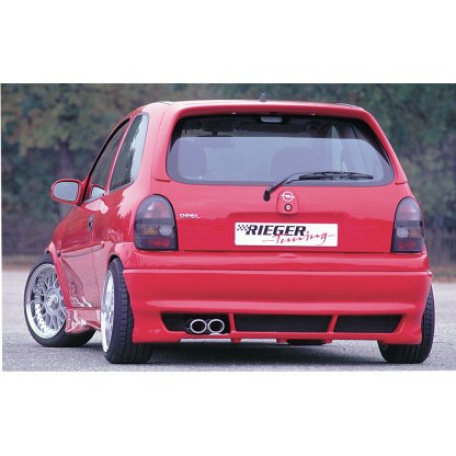Rieger spoiler pod zadní nárazník (varianta 1) pro Opel Corsa B 3-dvéř., 5-dvéř. (model od r.v. 97) r.v. 11/96-, plast ABS bez povrchové úpravy