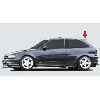 Rieger stříška nad zadní okno pro Opel Astra F hatchback, plast ABS bez povrchové úpravy