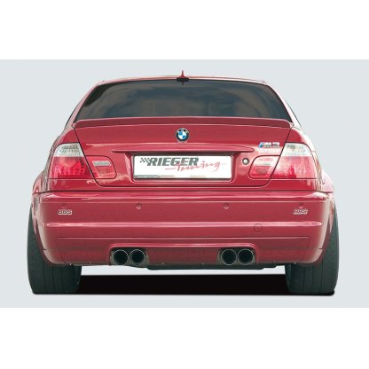 Rieger vložka zadního nárazníku CS-Look pro BMW řada 3 E46 M3 kabriolet, kupé, plast ABS bez povrchové úpravy