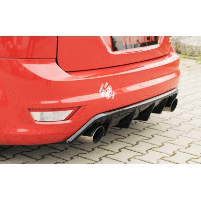 Rieger vložka zadního nárazníku (GBL-34158) pro Ford Focus 2 ST 3-dvéř., 5-dvéř. po faceliftu, plast ABS lakovaný do černé lesklé barvy