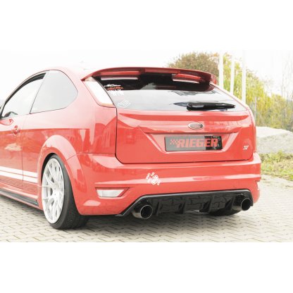 Rieger vložka zadního nárazníku (GBL-34158) pro Ford Focus 2 ST 3-dvéř., 5-dvéř. po faceliftu, plast ABS lakovaný do černé lesklé barvy
