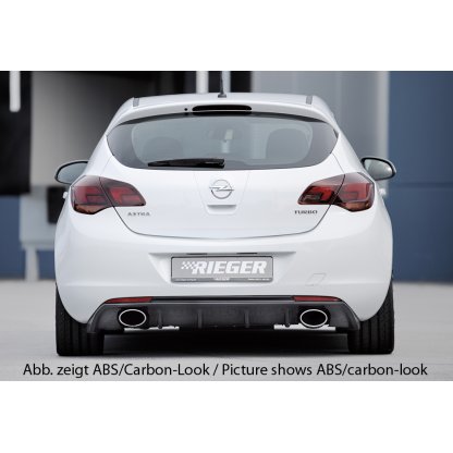 Rieger vložka zadního nárazníku (GBL-51316) pro Opel Astra J 5-dvéř., hatchback před faceliftem, plast ABS lakovaný do černé lesklé barvy