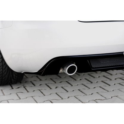 Rieger vložka zadního nárazníku (GBL-55268) pro Audi A4 8H kabriolet, plast ABS lakovaný do černé lesklé barvy