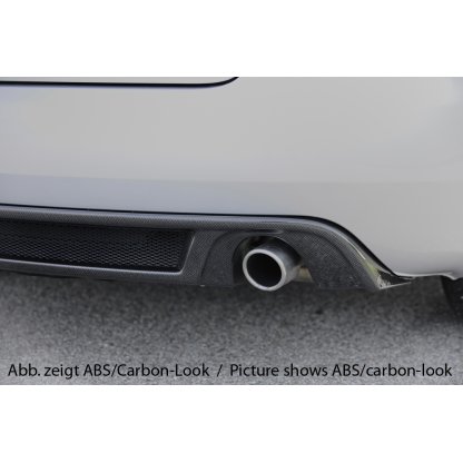 Rieger vložka zadního nárazníku (GBL-55268) pro Audi A4 8H kabriolet, plast ABS lakovaný do černé lesklé barvy