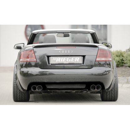 Rieger vložka zadního nárazníku (GBL-55270) pro Audi A4 8H kabriolet, plast ABS lakovaný do černé lesklé barvy