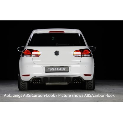 Rieger vložka zadního nárazníku (GBL-59511) pro Volkswagen Golf 6 3-dvéř., 5-dvéř., plast ABS lakovaný do černé lesklé barvy