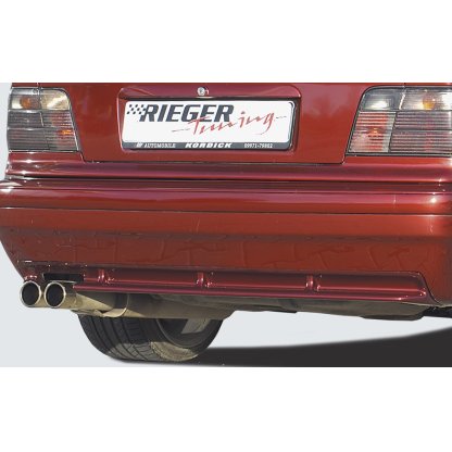 Rieger vložka zadního nárazníku M3-Look pro BMW řada 3 E36 kabriolet, kupé, sedan, touring, plast ABS bez povrchové úpravy