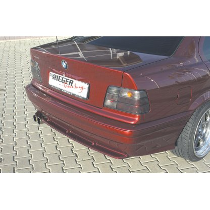 Rieger vložka zadního nárazníku M3-Look pro BMW řada 3 E36 kabriolet, kupé, sedan, touring, plast ABS bez povrchové úpravy