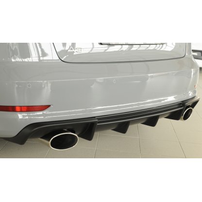 Rieger vložka zadního nárazníku pro Audi A3 S3 8V 3-dvéř. (convertible 8V7), 5-dvéř. (sedan 8VS) před faceliftem, plast ABS bez povrchové úpravy