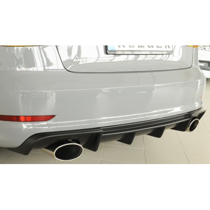 Rieger vložka zadního nárazníku pro Audi A3 S3 8V 3-dvéř. (convertible 8V7), 5-dvéř. (sedan 8VS) před faceliftem, plast ABS bez povrchové úpravy