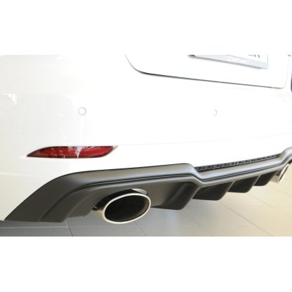 Rieger vložka zadního nárazníku pro Audi A3 S3 8V 3-dvéř. (hatchback 8V1), 5-dvéř. (sportback 8VA) po faceliftu, plast ABS bez povrchové úpravy, pro sportovní koncovky na obou stranách 152x95 mm