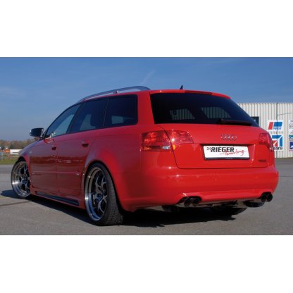 Rieger vložka zadního nárazníku pro Audi A4 8E avant, sedan po faceliftu, plast ABS bez povrchové úpravy