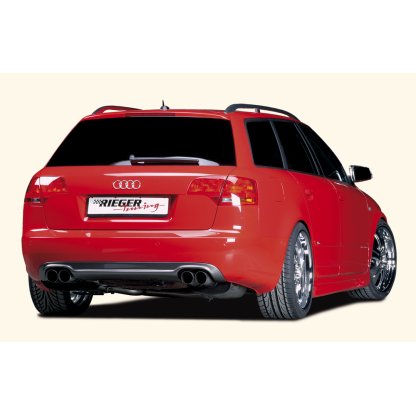 Rieger vložka zadního nárazníku pro Audi A4 8E avant, sedan po faceliftu, plast ABS s povrchovou úpravou Carbon-Look