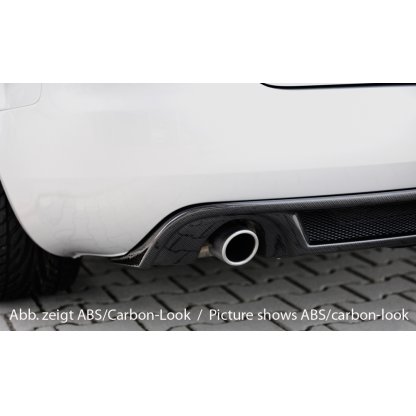 Rieger vložka zadního nárazníku pro Audi A4 8H kabriolet, plast ABS bez povrchové úpravy, pro orig. koncovky na obou stranách