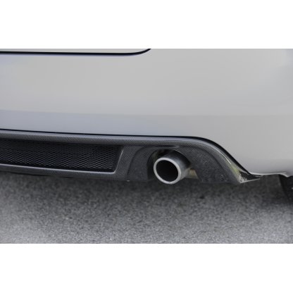 Rieger vložka zadního nárazníku pro Audi A4 8H kabriolet, plast ABS s povrchovou úpravou Carbon-Look, pro orig. koncovky na obou stranách