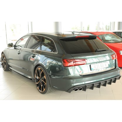 Rieger vložka zadního nárazníku pro Audi A6 S6 4G, C7 sedan, plast ABS bez povrchové úpravy, pro vozy s tažným zařízením