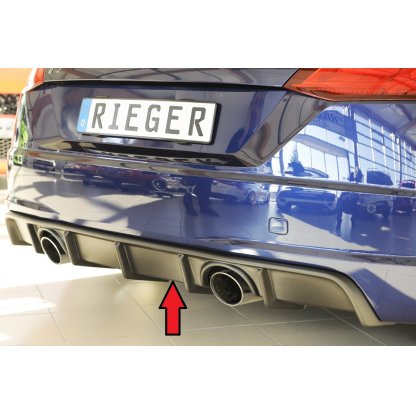 Rieger vložka zadního nárazníku pro Audi TT 8J-FV, 8S kupé, roadster vč. faceliftu, plast ABS bez povrchové úpravy