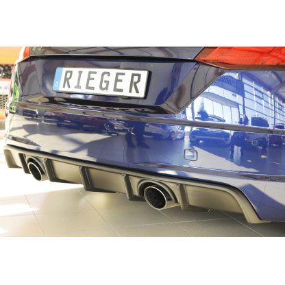Rieger vložka zadního nárazníku pro Audi TT 8J-FV, 8S kupé, roadster vč. faceliftu, plast ABS bez povrchové úpravy