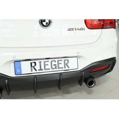 Rieger vložka zadního nárazníku pro BMW řada 1 F20, F21 sedan / 2-dvéř., sedan / 4-dvéř. po faceliftu LCI, plast ABS bez povrchové úpravy