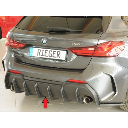 Rieger vložka zadního nárazníku pro BMW řada 1 F40 hatchback / 4-dr., plast ABS bez povrchové úpravy