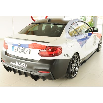 Rieger vložka zadního nárazníku pro BMW řada 2 F23 kabriolet, plast ABS bez povrchové úpravy
