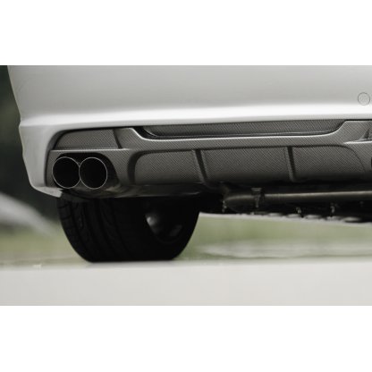 Rieger vložka zadního nárazníku pro BMW řada 3 E46 kabriolet, plast ABS s povrchovou úpravou Carbon-Look