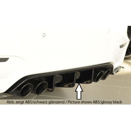 Rieger vložka zadního nárazníku pro BMW řada 3 F80 M3 sedan, plast ABS bez povrchové úpravy