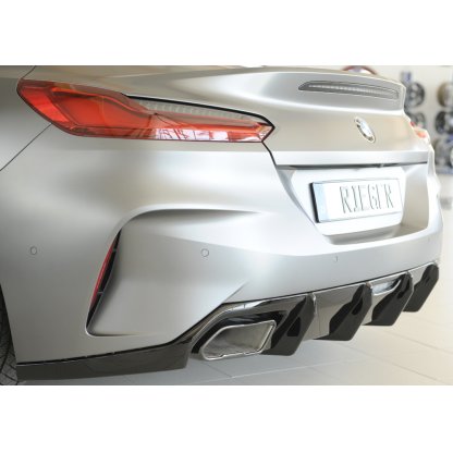 Rieger vložka zadního nárazníku pro BMW Z4 G29, G4Z roadster, plast ABS lakovaný do černé lesklé barvy
