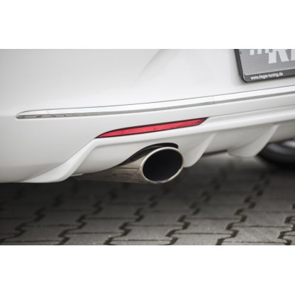 Rieger vložka zadního nárazníku pro Opel Astra J 5-dvéř., hatchback po faceliftu, plast ABS bez povrchové úpravy, pro sportovní koncovku vlevo 140x90 mm
