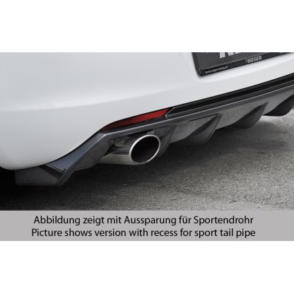 Rieger vložka zadního nárazníku pro Opel Astra J 5-dvéř., hatchback před faceliftem, plast ABS s povrchovou úpravou Carbon-Look, pro orig. koncovku vlevo