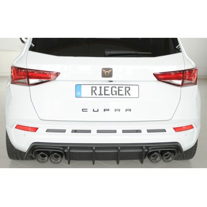 Rieger vložka zadního nárazníku pro Seat Ateca Cupra 5FP, plast ABS bez povrchové úpravy