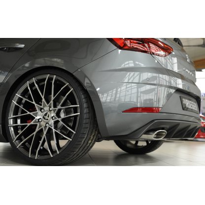 Rieger vložka zadního nárazníku pro Seat Leon Cupra 5F 3-dvéř. (sc), 5-dvéř. po faceliftu, plast ABS bez povrchové úpravy