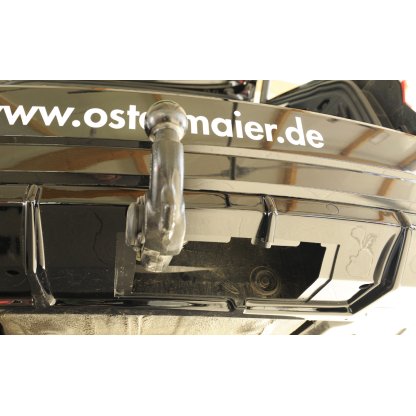 Rieger vložka zadního nárazníku pro Škoda Superb III 3T, 3V combi, sedan vč. faceliftu, plast ABS lakovaný do černé lesklé barvy, pro vozy s tažným zařízením