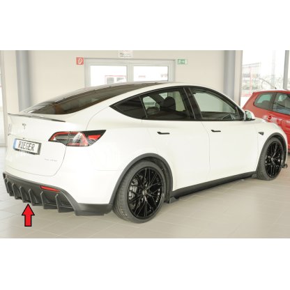 Rieger vložka zadního nárazníku pro Tesla Model Y 003, plast ABS bez povrchové úpravy, s tažným zařízením