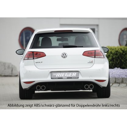 Rieger vložka zadního nárazníku pro Volkswagen Golf 7 3-dvéř., 5-dvéř., plast ABS bez povrchové úpravy