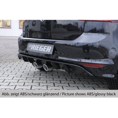Rieger vložka zadního nárazníku pro Volkswagen Golf 7 3-dvéř., 5-dvéř. před faceliftem, plast ABS bez povrchové úpravy