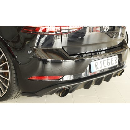 Rieger vložka zadního nárazníku pro Volkswagen Golf 7 GTI 3-dvéř., 5-dvéř. po faceliftu, plast ABS bez povrchové úpravy