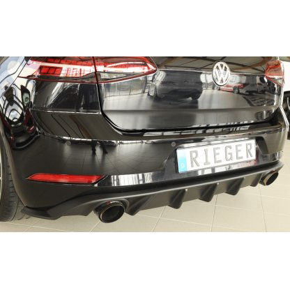 Rieger vložka zadního nárazníku pro Volkswagen Golf 7 GTI 3-dvéř., 5-dvéř. po faceliftu, plast ABS bez povrchové úpravy
