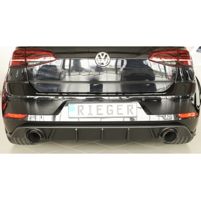 Rieger vložka zadního nárazníku pro Volkswagen Golf 7 GTI 3-dvéř., 5-dvéř. po faceliftu, plast ABS bez povrchové úpravy