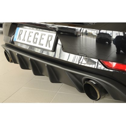 Rieger vložka zadního nárazníku pro Volkswagen Golf 7 GTI 3-dvéř., 5-dvéř. po faceliftu, plast ABS bez povrchové úpravy