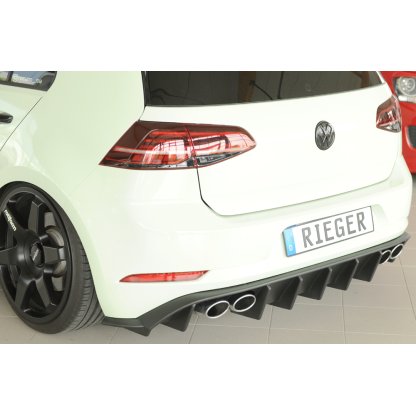 Rieger vložka zadního nárazníku pro Volkswagen Golf 7 R 5-dvéř., plast ABS bez povrchové úpravy