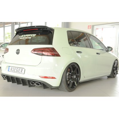 Rieger vložka zadního nárazníku pro Volkswagen Golf 7 R 5-dvéř., plast ABS bez povrchové úpravy