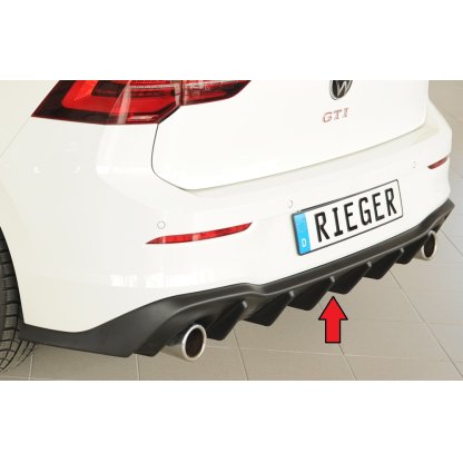Rieger vložka zadního nárazníku pro Volkswagen Golf 8 GTI 5-dvéř., plast ABS bez povrchové úpravy