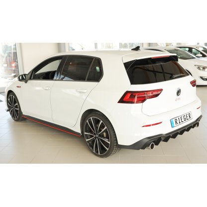 Rieger vložka zadního nárazníku pro Volkswagen Golf 8 GTI 5-dvéř., plast ABS bez povrchové úpravy